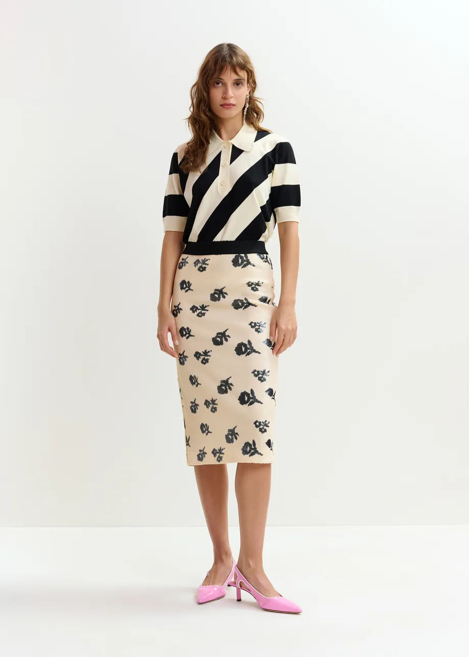 Essentiel Antwerp Joram Striped Knit Polo