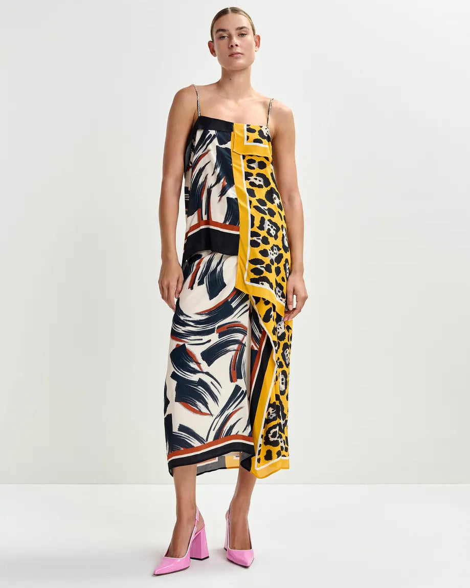 Essentiel Antwerp Juanita Two Print Midi Skirt