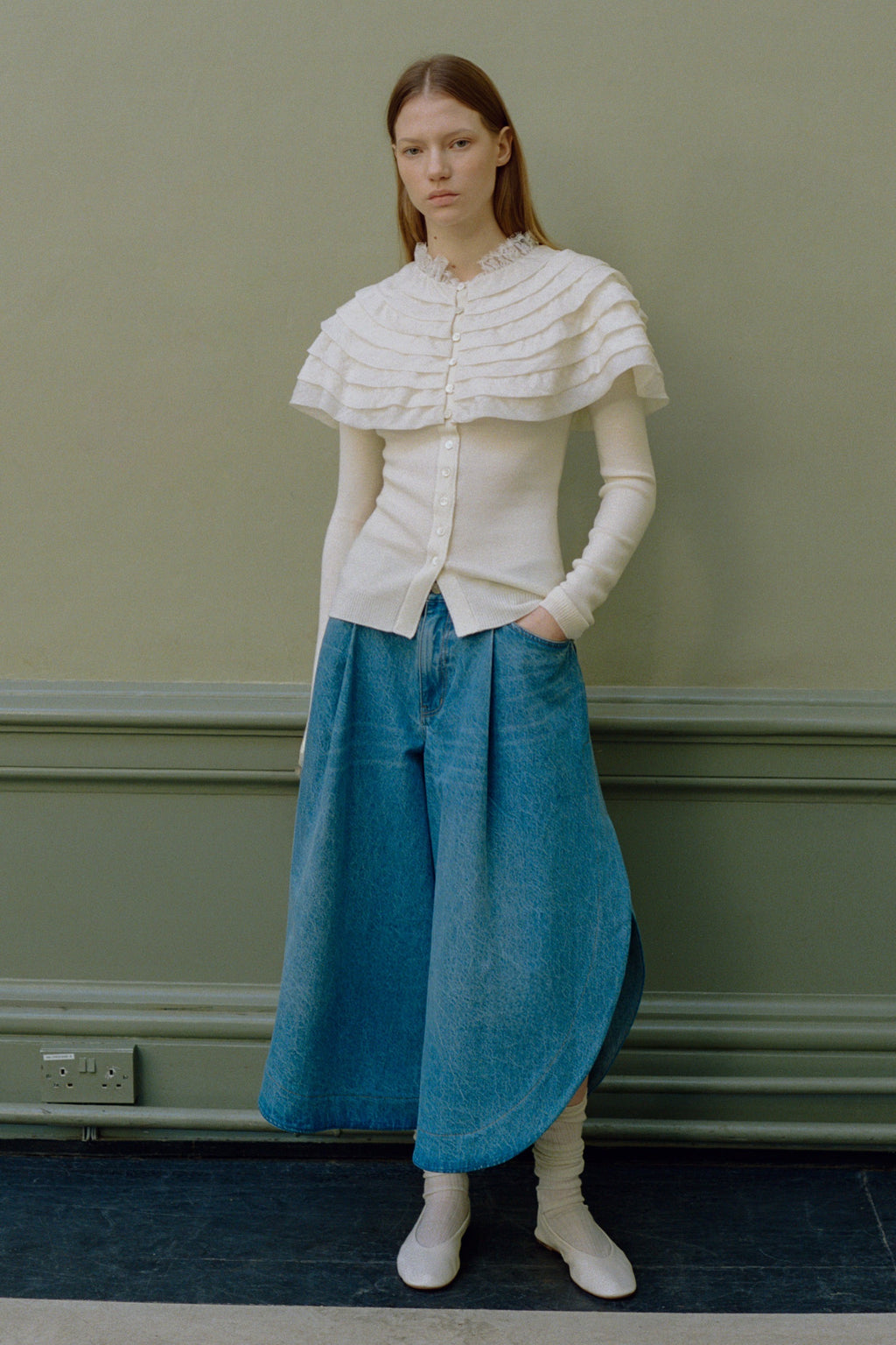 Sea New York Wanda Knit Cardigan in Cream