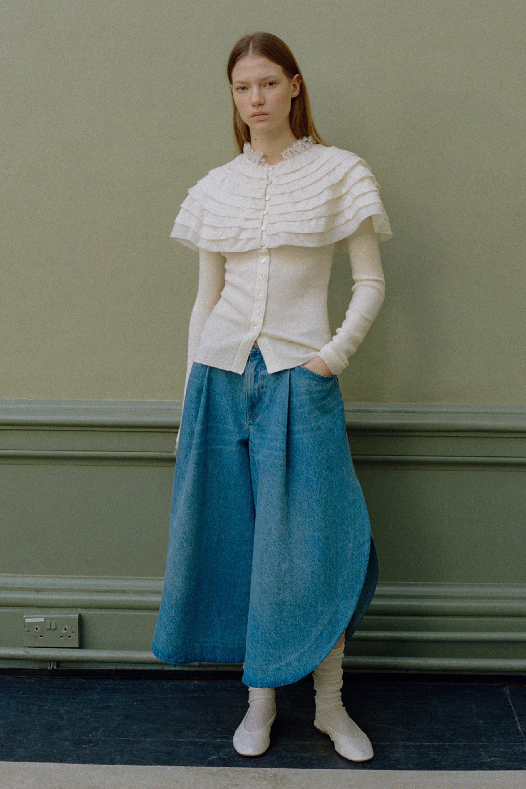 Sea New York Wanda Knit Cardigan in Cream