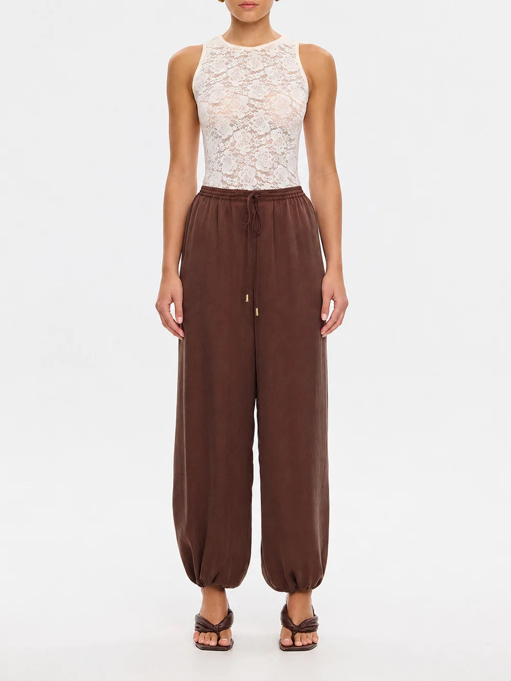 Kivari Jaxon Balloon Pant in Chocolate