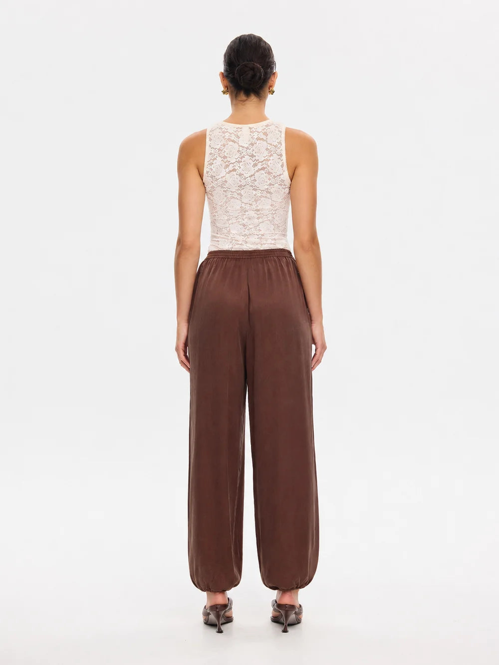 Kivari Jaxon Balloon Pant in Chocolate