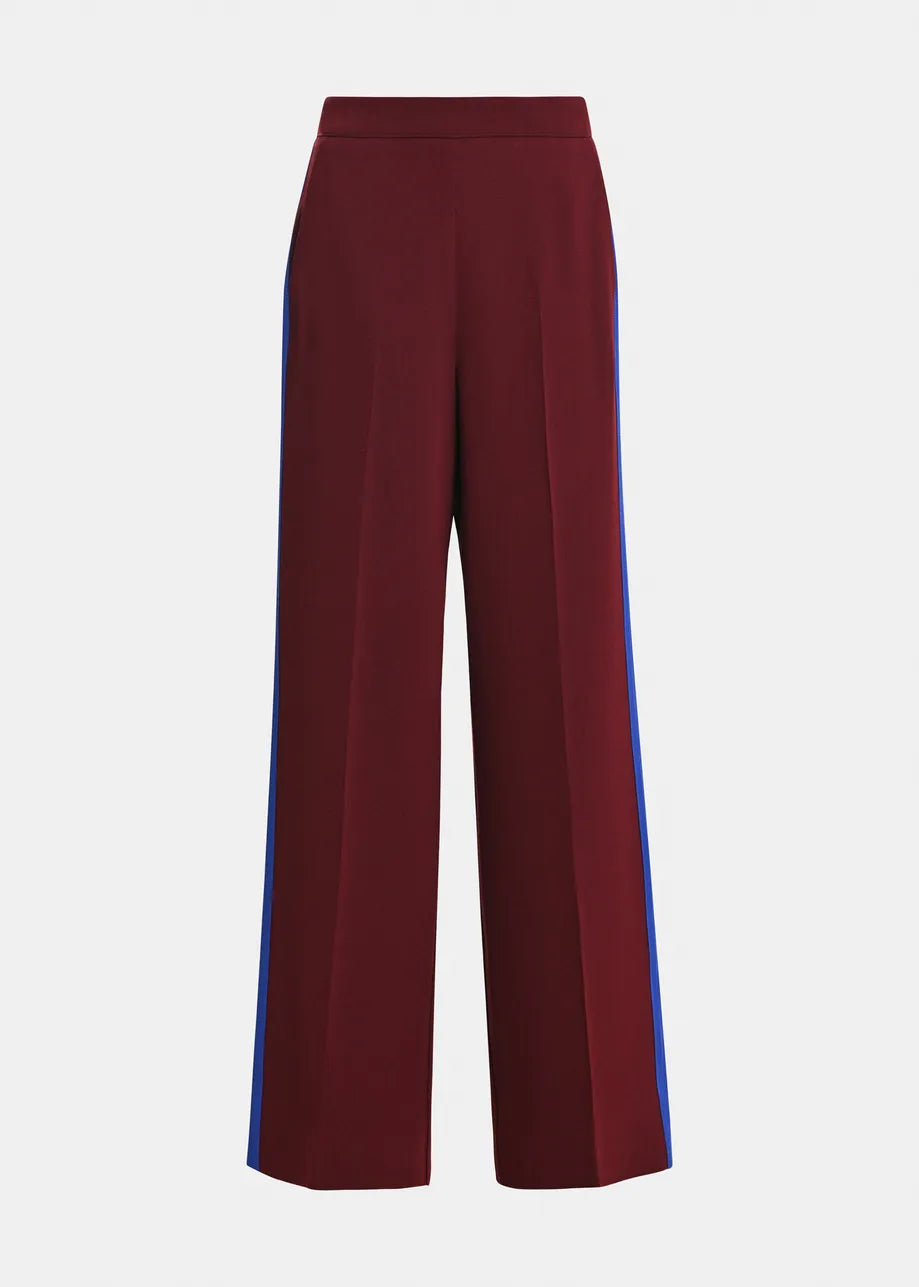 Essentiel Antwerp Karmic Two-Colour Pants in Wine Not