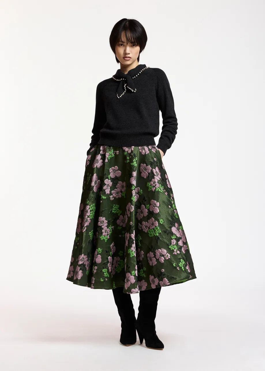 Essentiel Antwerp Kasa Beaded Pullover in Steel Pulse