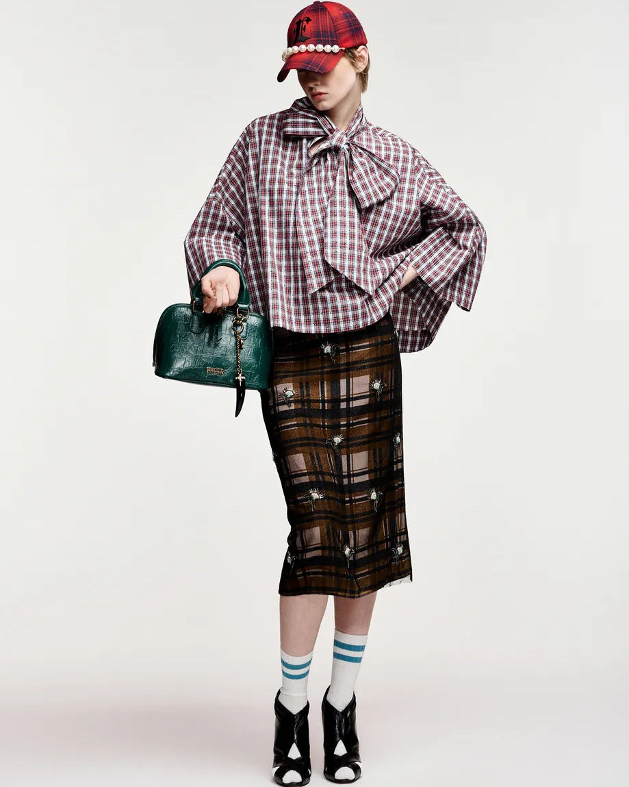 Essentiel Antwerp Kate Embellished Mesh Skirt