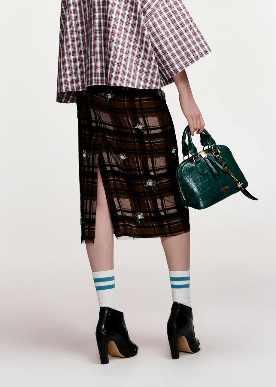Essentiel Antwerp Kate Embellished Mesh Skirt