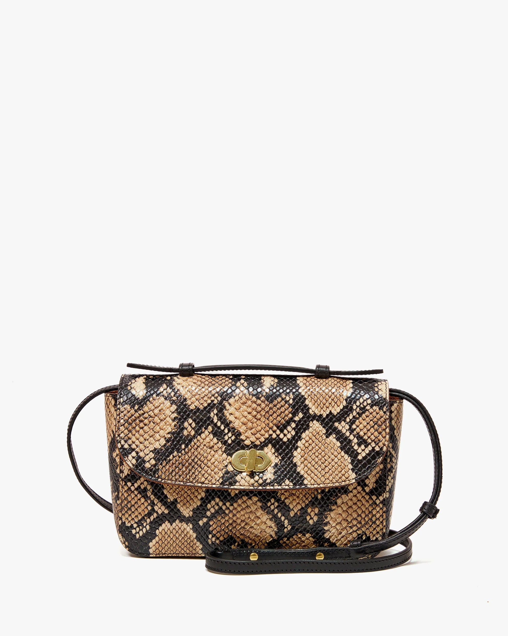 Clare V. Kathryn Bag in Desert Snake