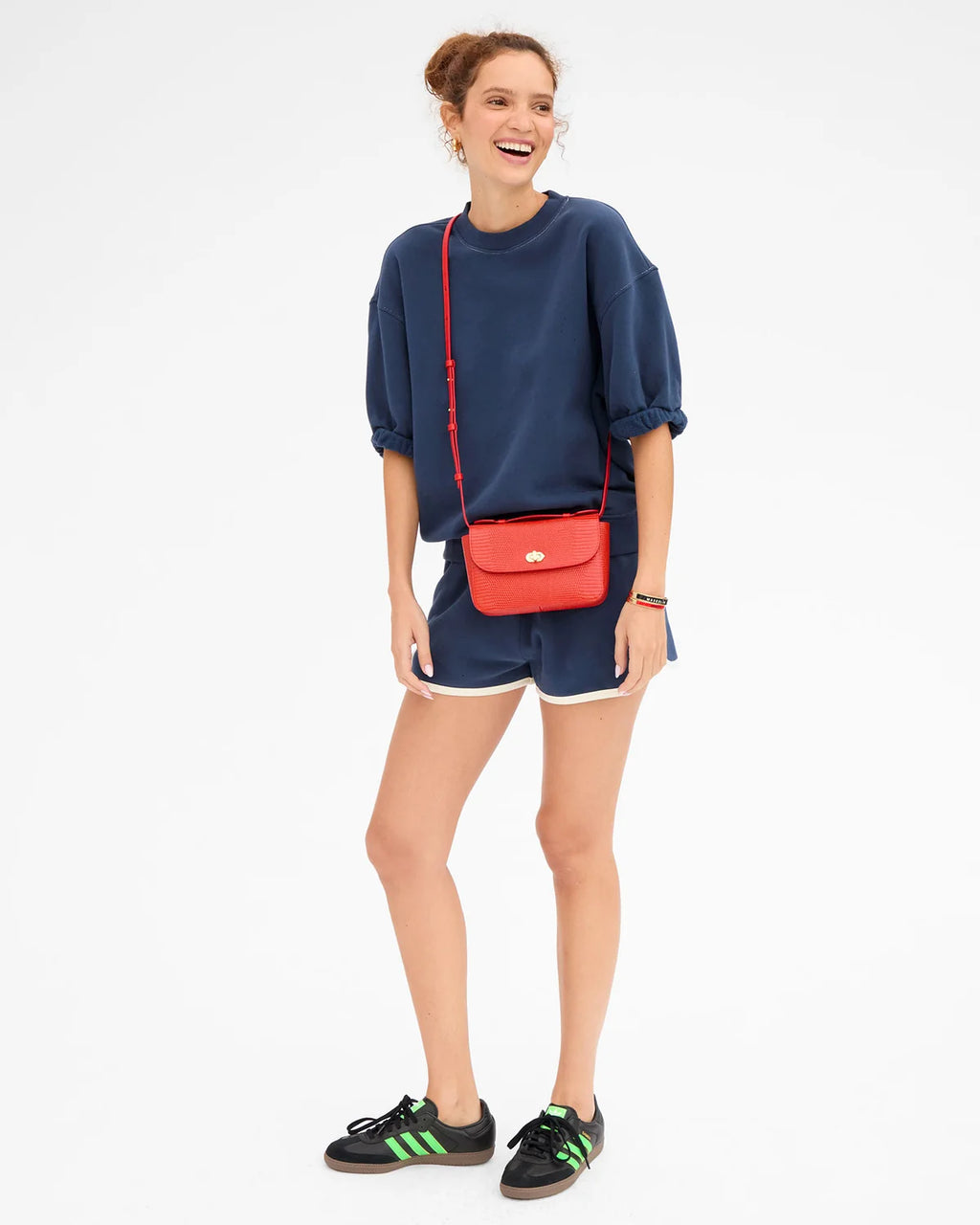 Clare V. Kathryn in Red Glossy Lizard