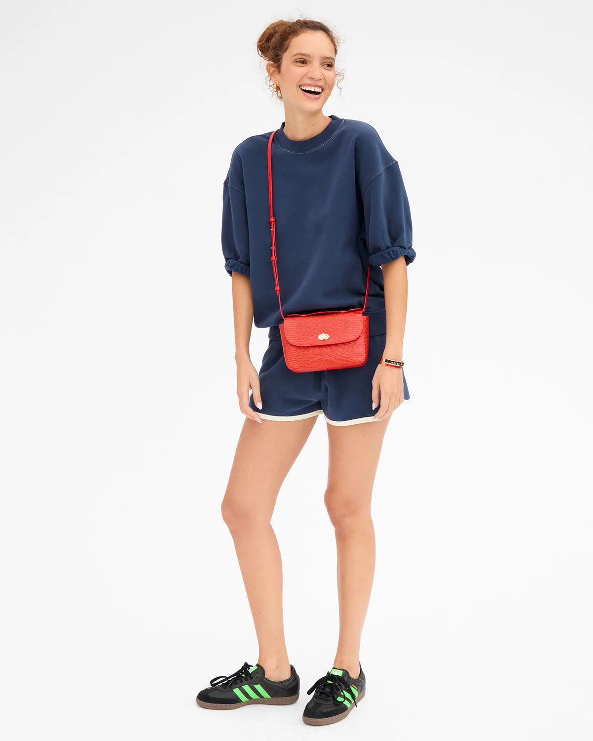 Clare V. Kathryn in Red Glossy Lizard