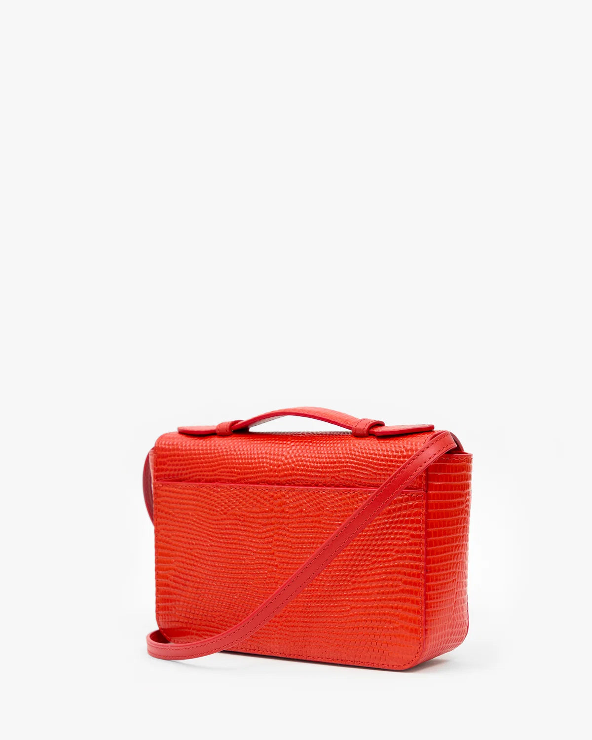 Clare V. Kathryn in Red Glossy Lizard