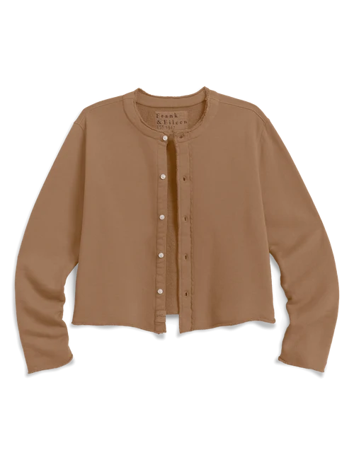 Frank & Eileen Jackie T-Shirt Cardigan in Chai
