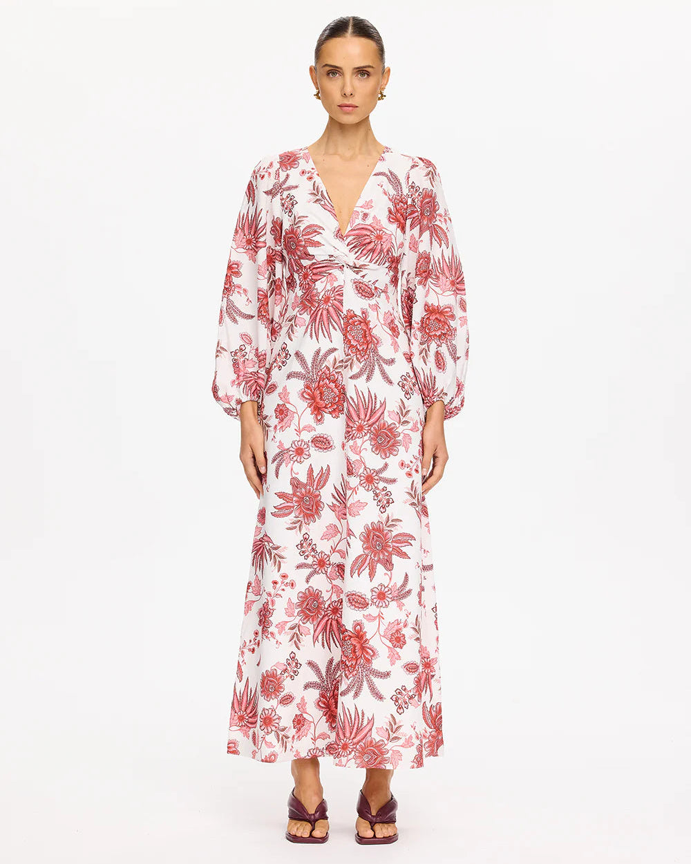 Kivari Bailey Maxi Dress in Red