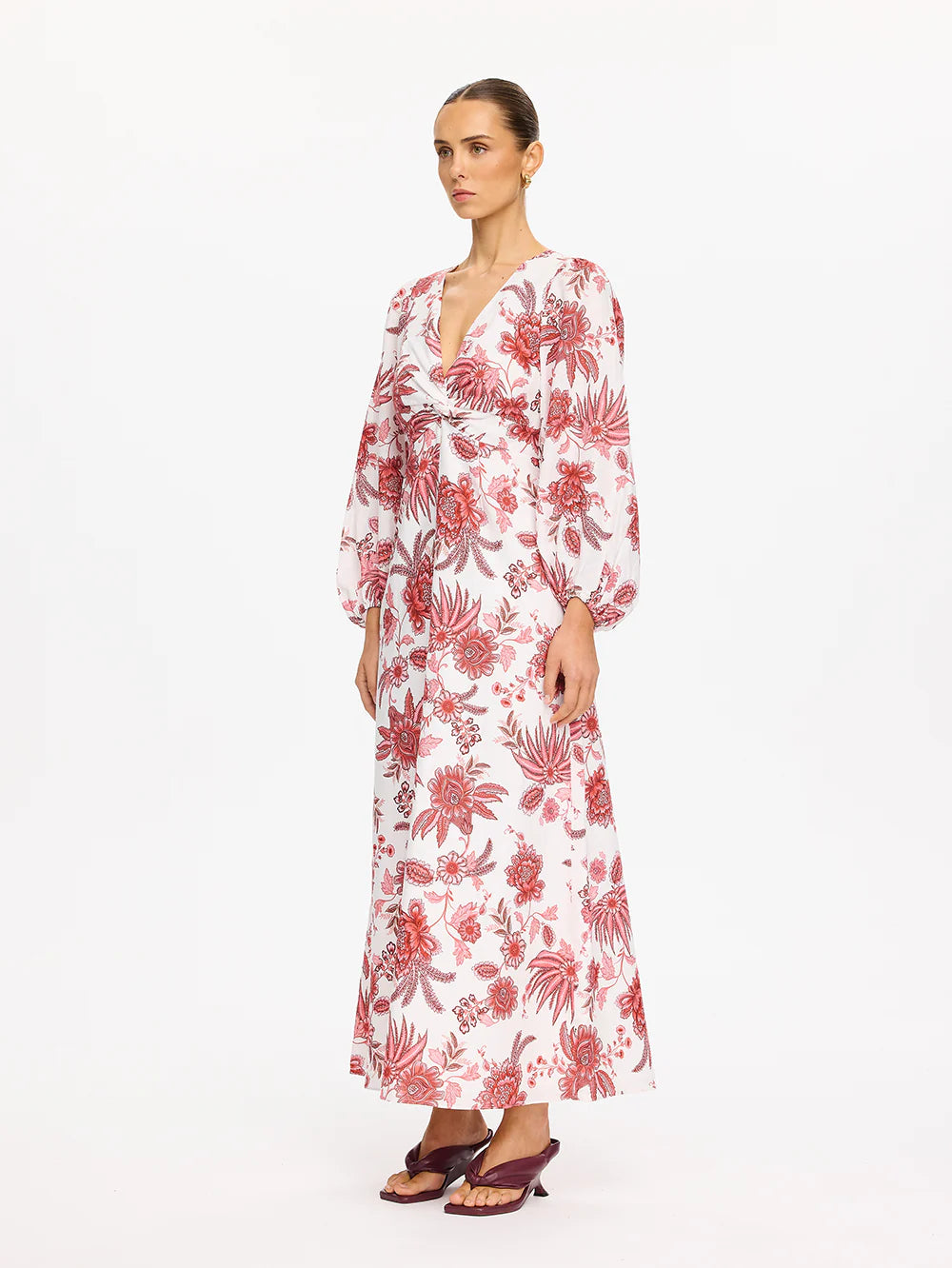 Kivari Bailey Maxi Dress in Red