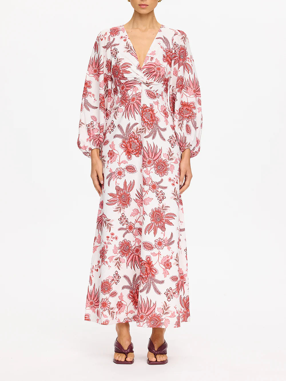 Kivari Bailey Maxi Dress in Red