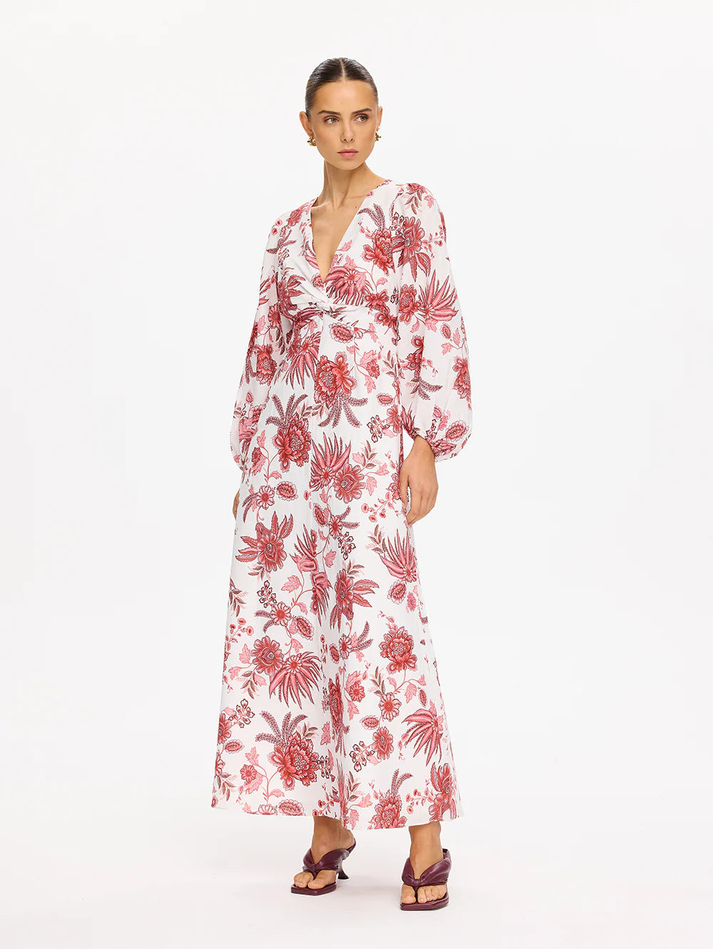 Kivari Bailey Maxi Dress in Red