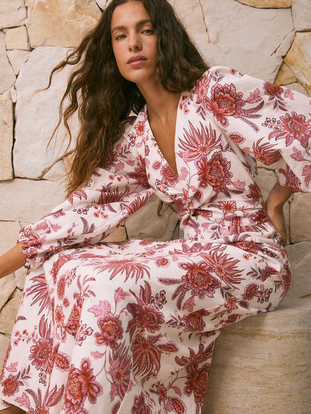 Kivari Bailey Maxi Dress in Red