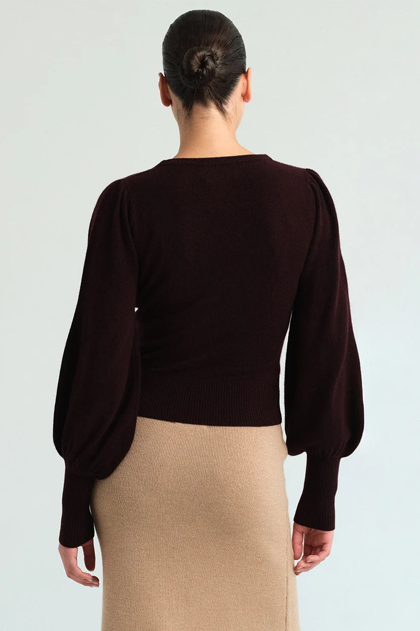 Cara Cara Ezra Top in Merlot