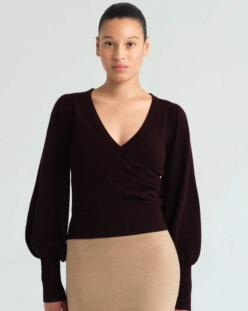 Cara Cara Ezra Top in Merlot