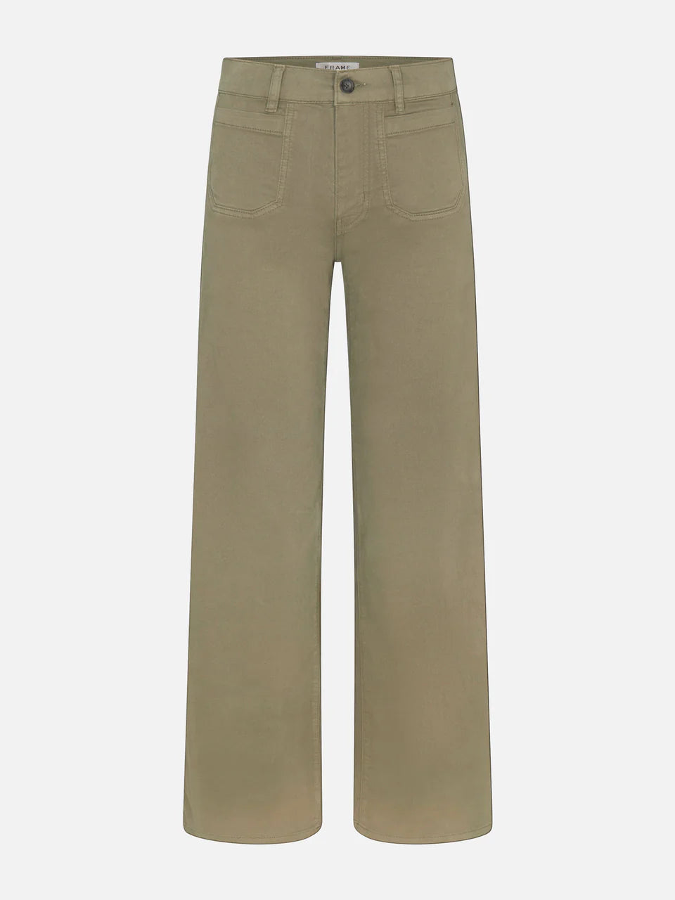 FRAME Le Slim Palazzo Modernist Pocket in Grasshopper