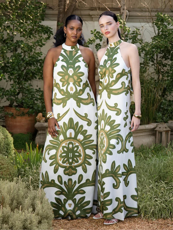 DIARRABLU Lael Dress in Elia Olive