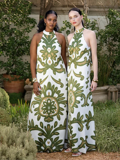 DIARRABLU Lael Dress in Elia Olive