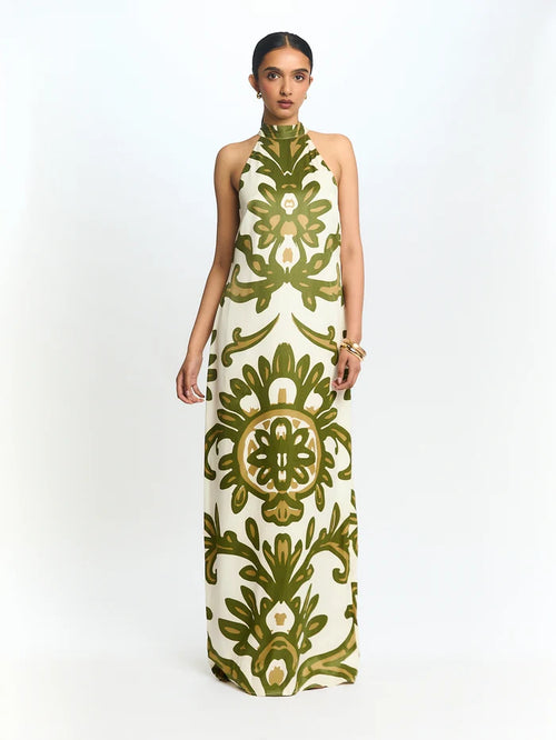 DIARRABLU Lael Dress in Elia Olive