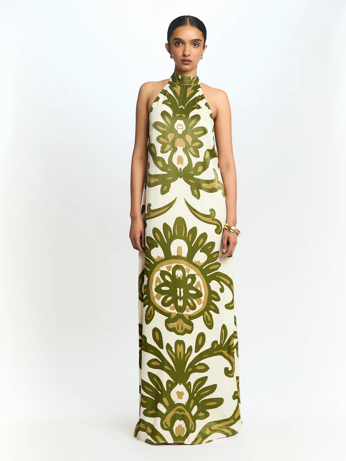 DIARRABLU Lael Dress in Elia Olive