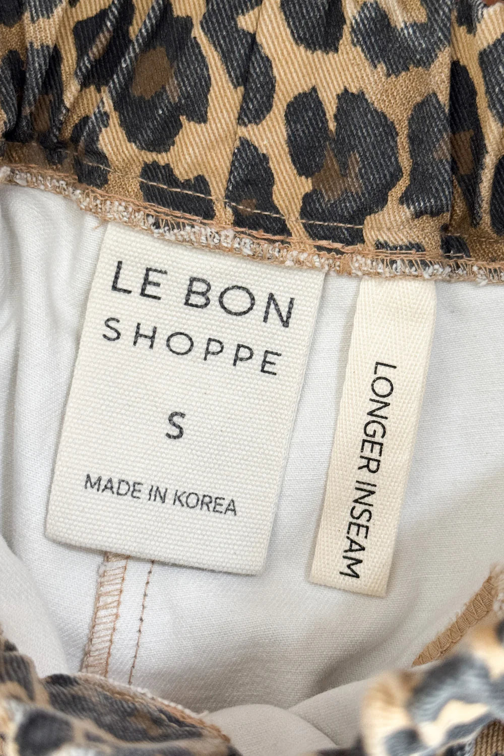 Le Bon Shoppe Long Arc Pants in Leopard