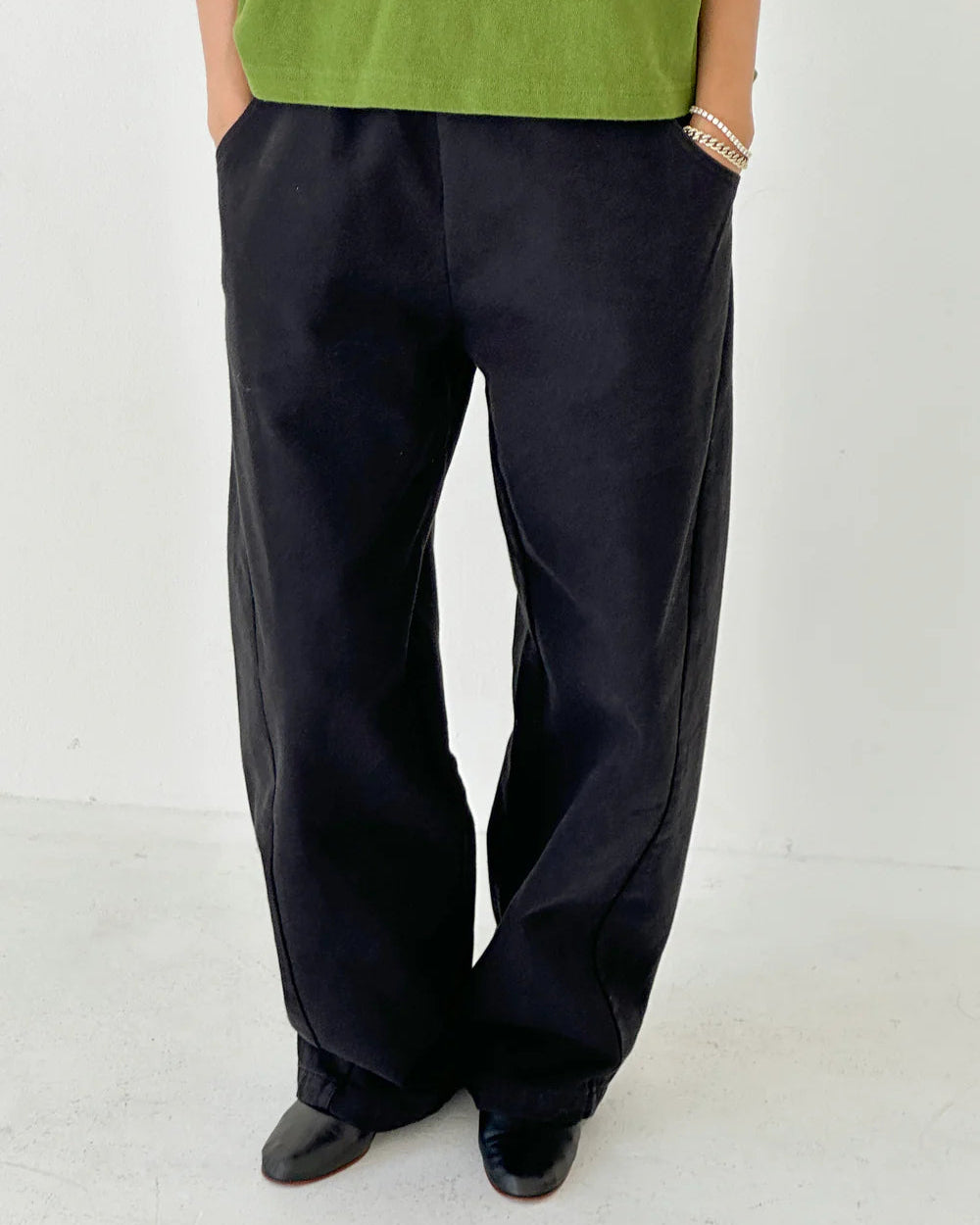 Le Bon Shoppe Long Arc Pants in Black Canvas