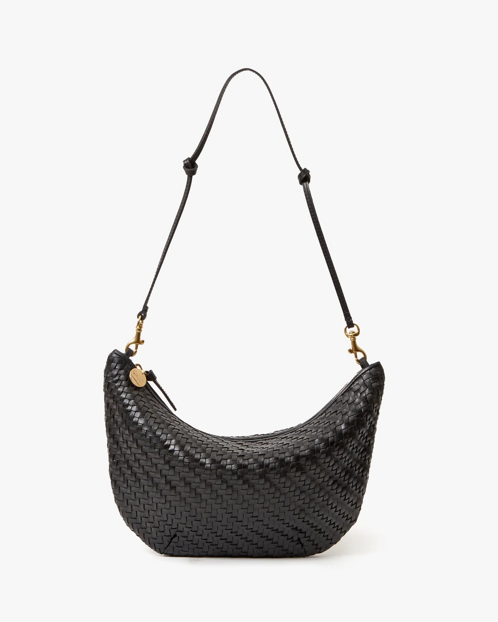 Clare V. Lune Woven Zig- Zag in Black