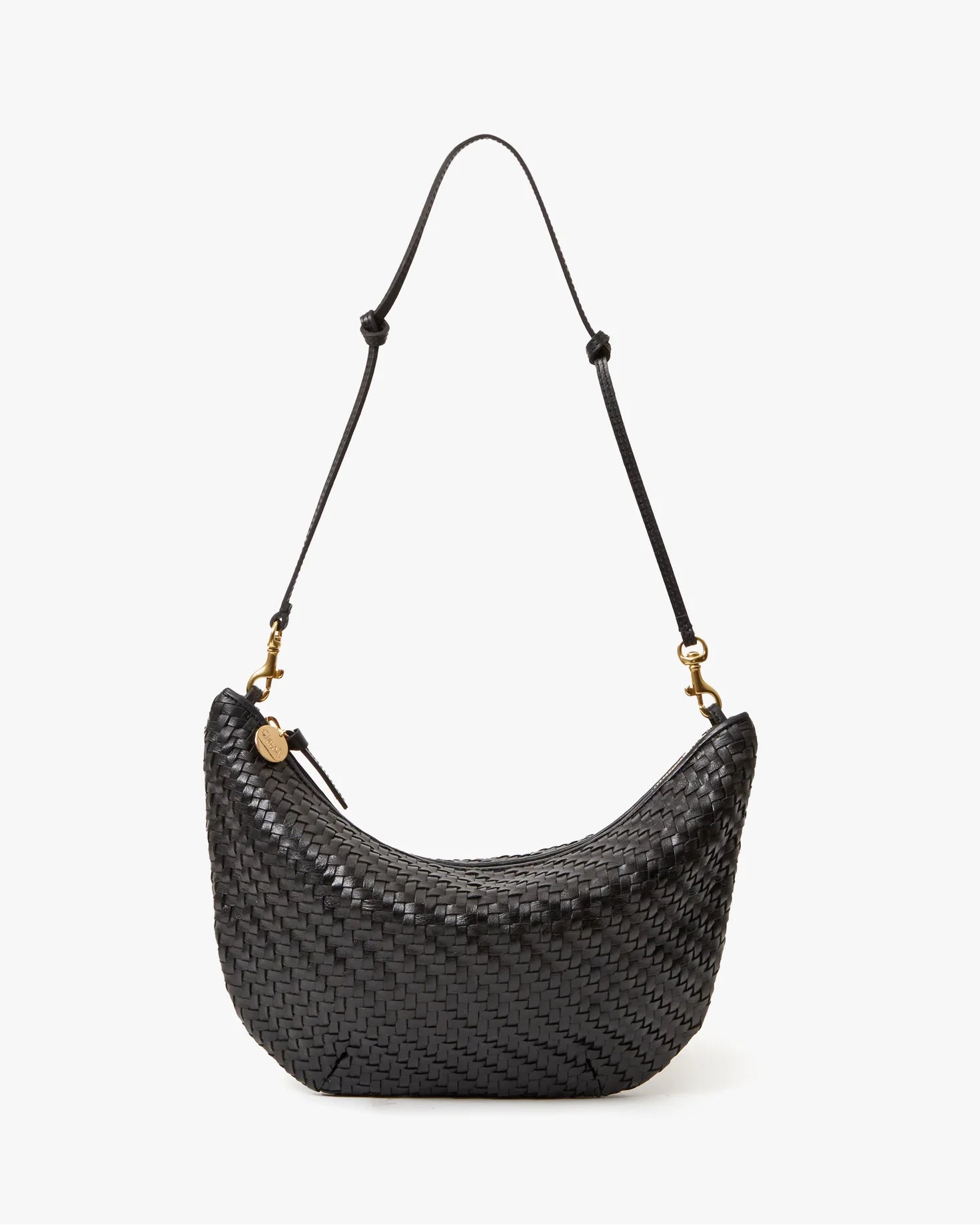 Clare V. Lune Woven Zig- Zag in Black
