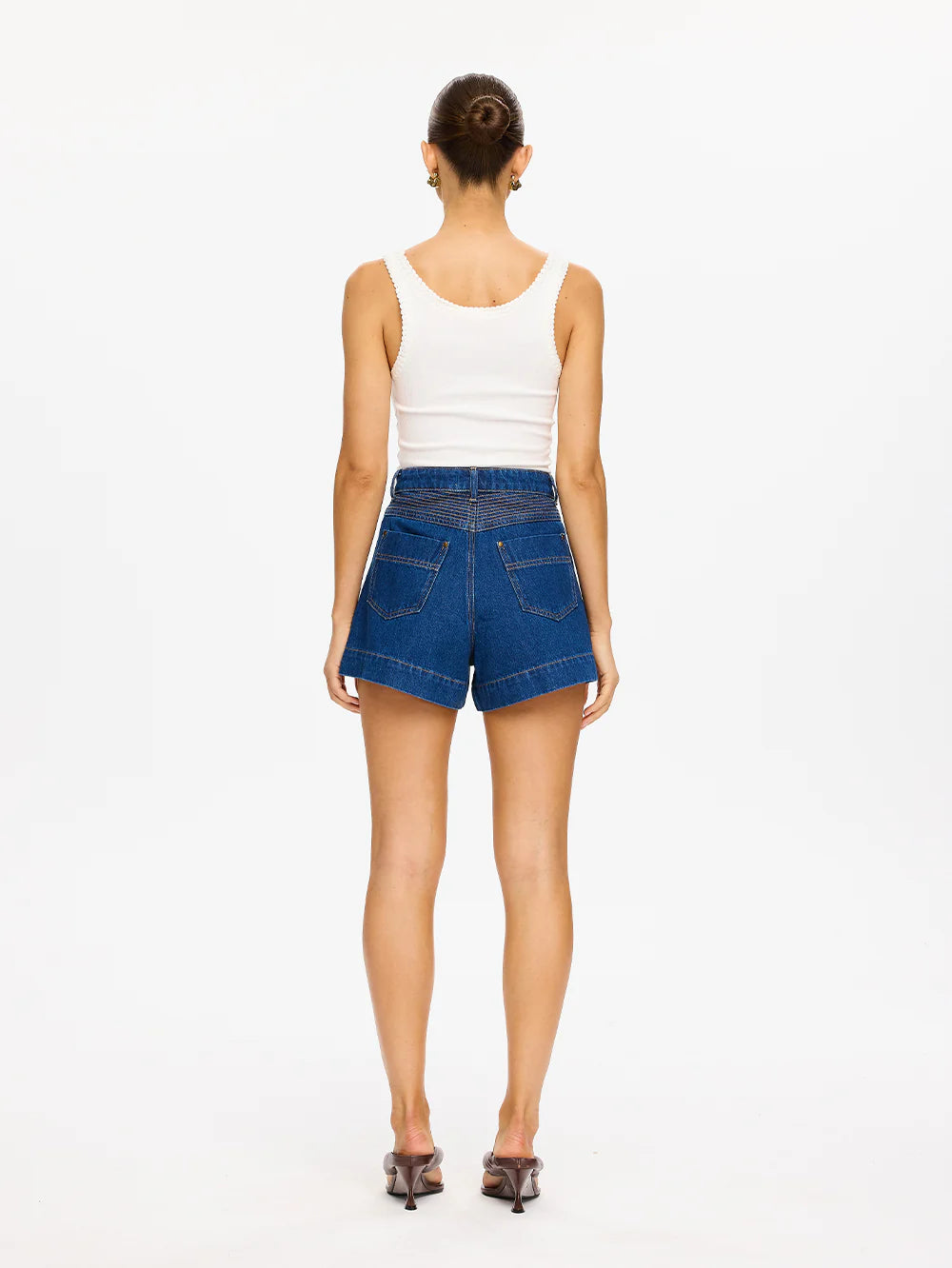 Kivari Celene Denim Short in Indigo