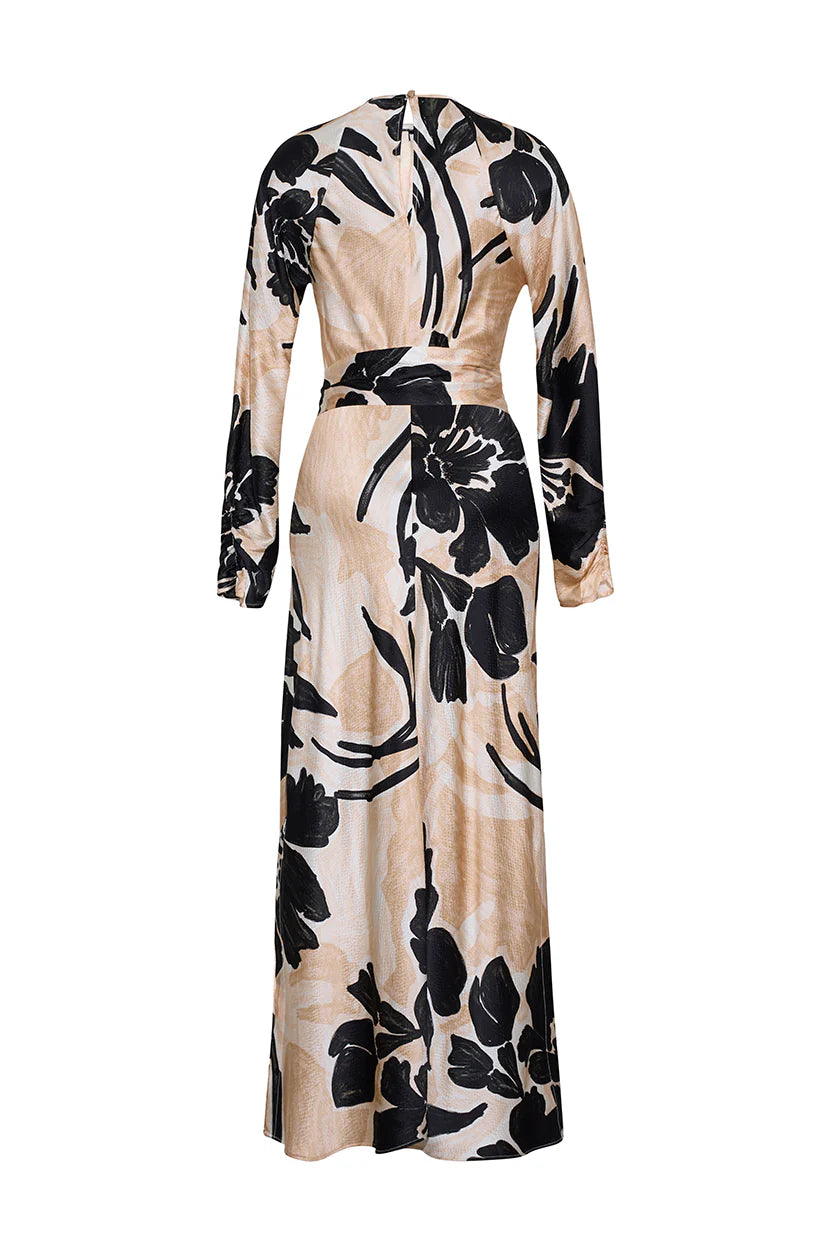 Cara Cara Montgomery Midi Dress in Flora Shadow Ginger