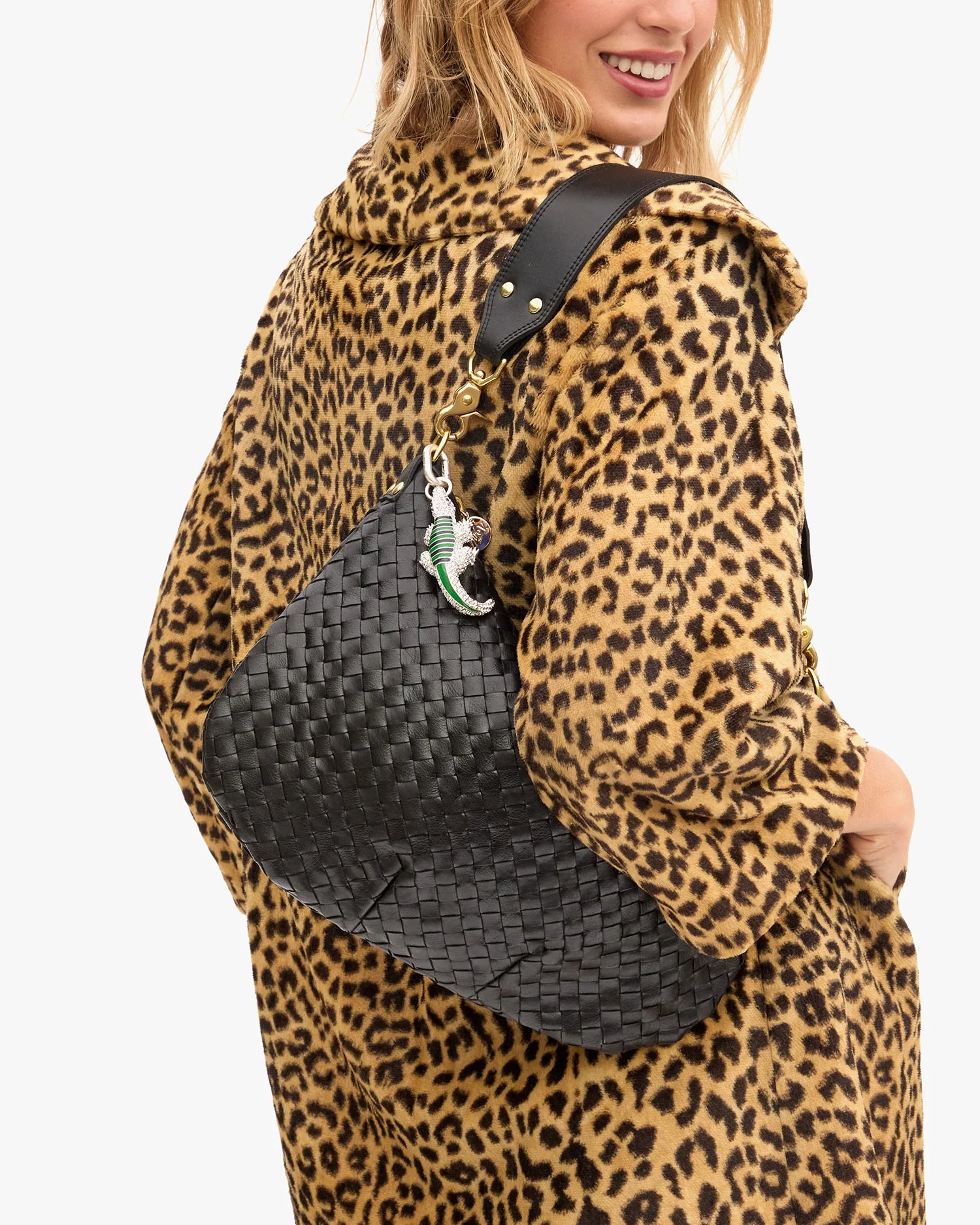 Clare V. Alligator Fob