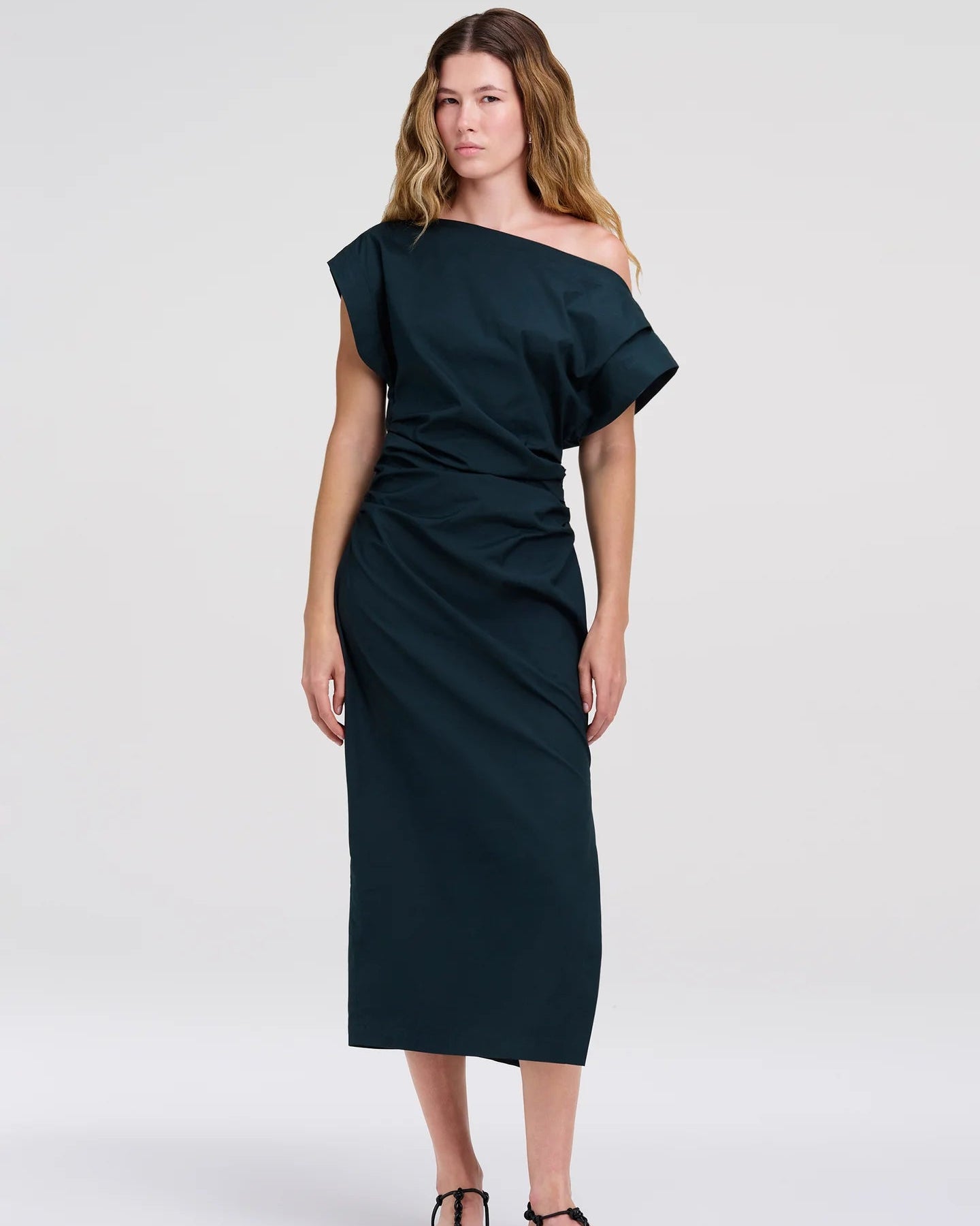 A.L.C. Nara Dress in Carbon Blue