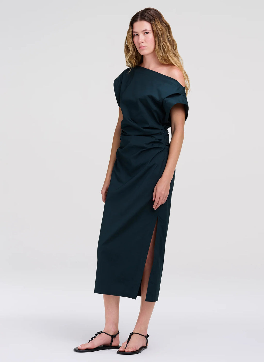 A.L.C. Nara Dress in Carbon Blue