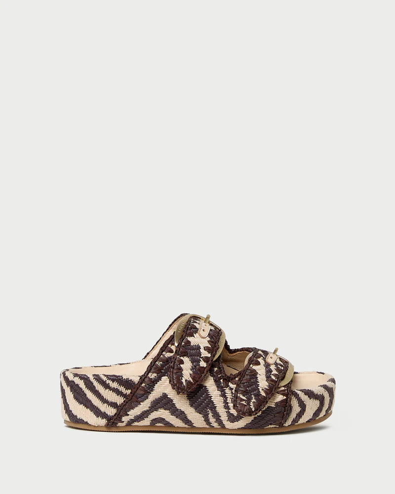 Loeffler Randall Nico Zebra Two-Band Sandal