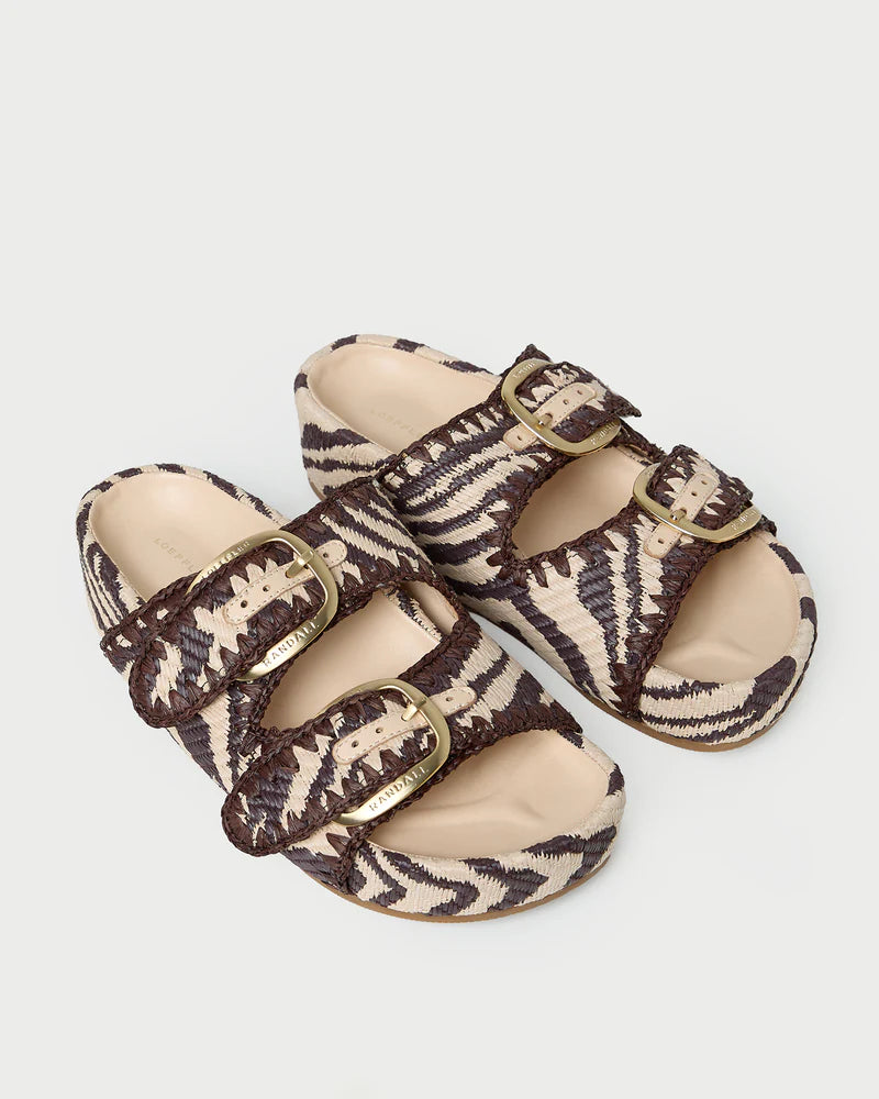 Loeffler Randall Nico Zebra Two-Band Sandal