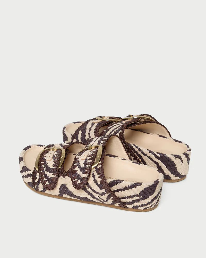 Loeffler Randall Nico Zebra Two-Band Sandal