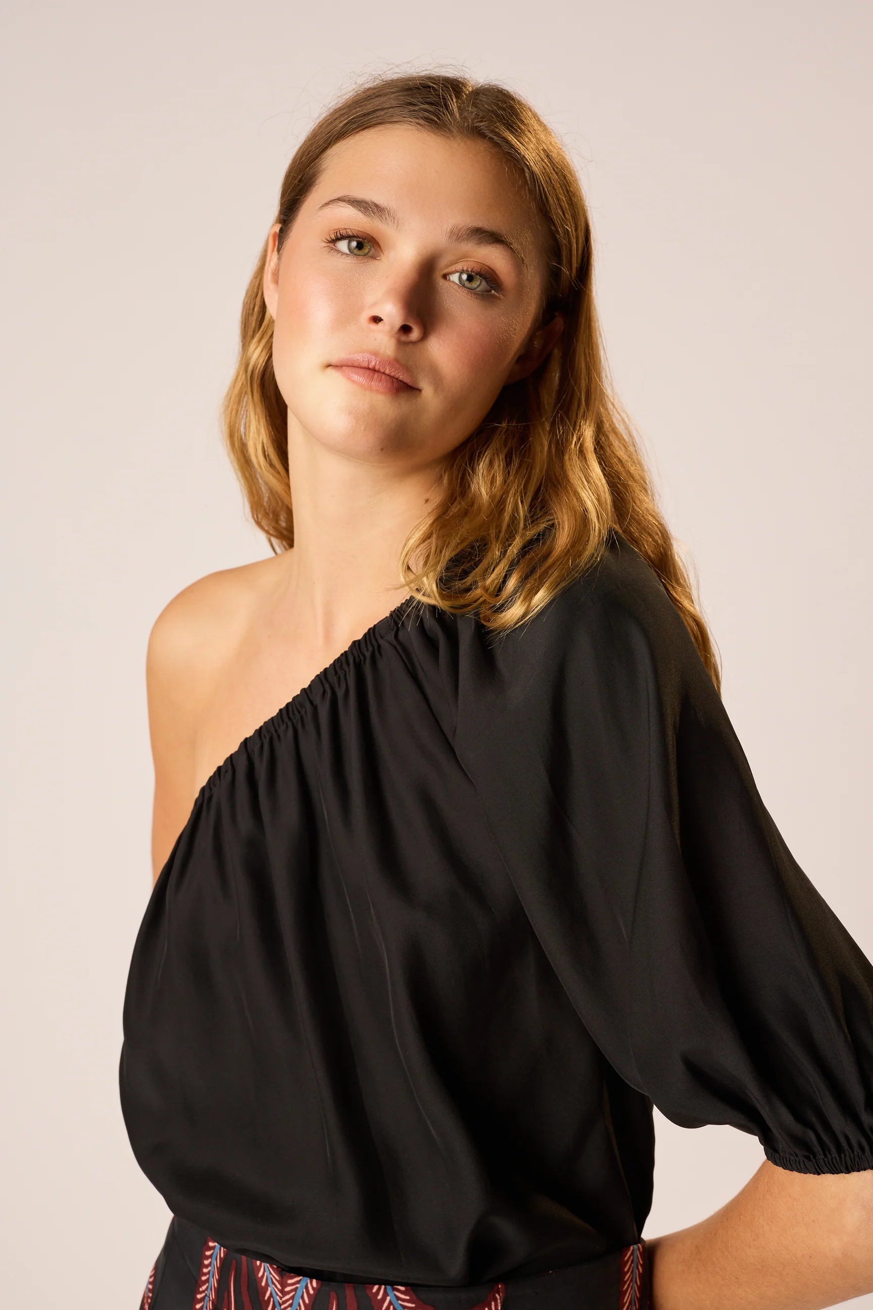 Natalie Martin Erin Top in Black Silk