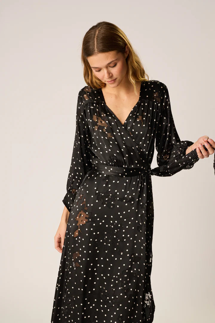 Natalie Martin Kate Maxi Dress in Midnight Burnout