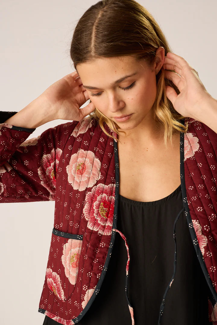 Natalie Martin Saskia Jacket Poppy Combo