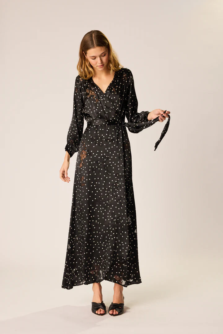 Natalie Martin Kate Maxi Dress in Midnight Burnout