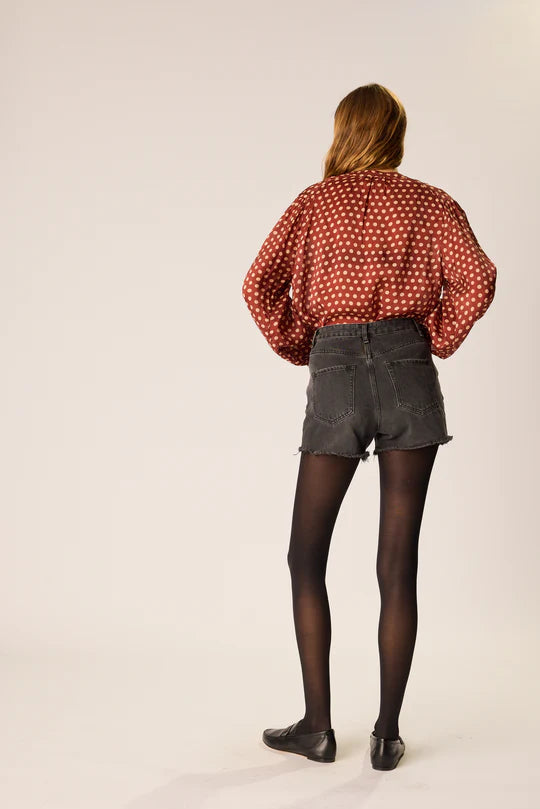 Natalie Martin Tolan Shirt in Polka Dot Cappuccino