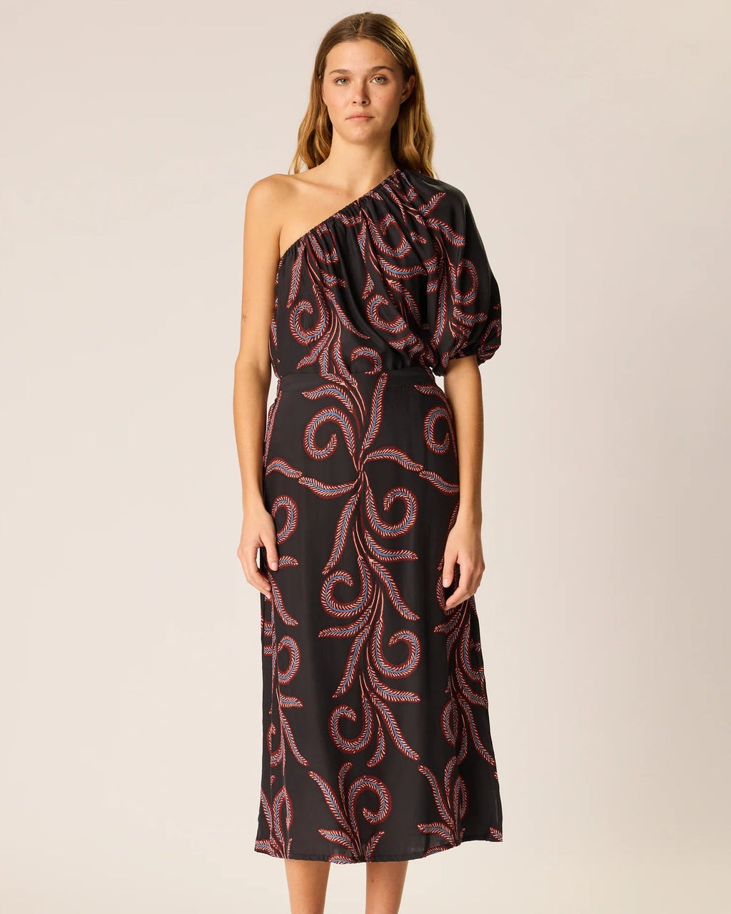 Natalie Martin Anita Skirt in Feather Black