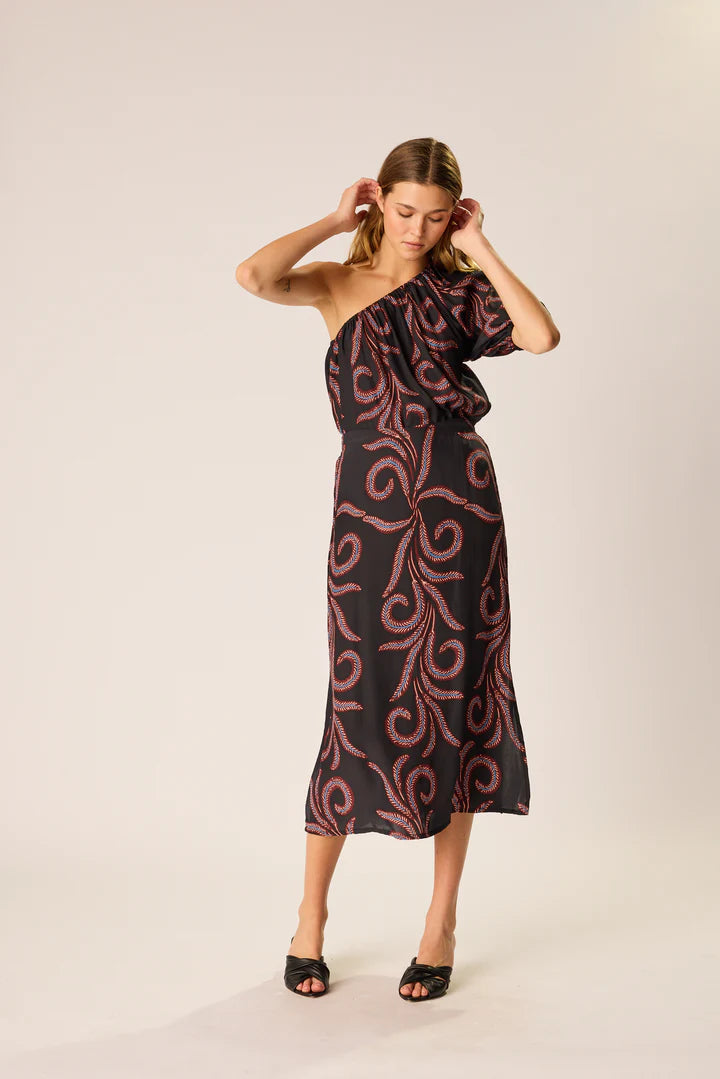 Natalie Martin Anita Skirt in Feather Black