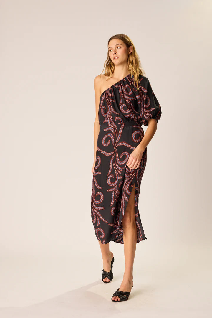 Natalie Martin Anita Skirt in Feather Black