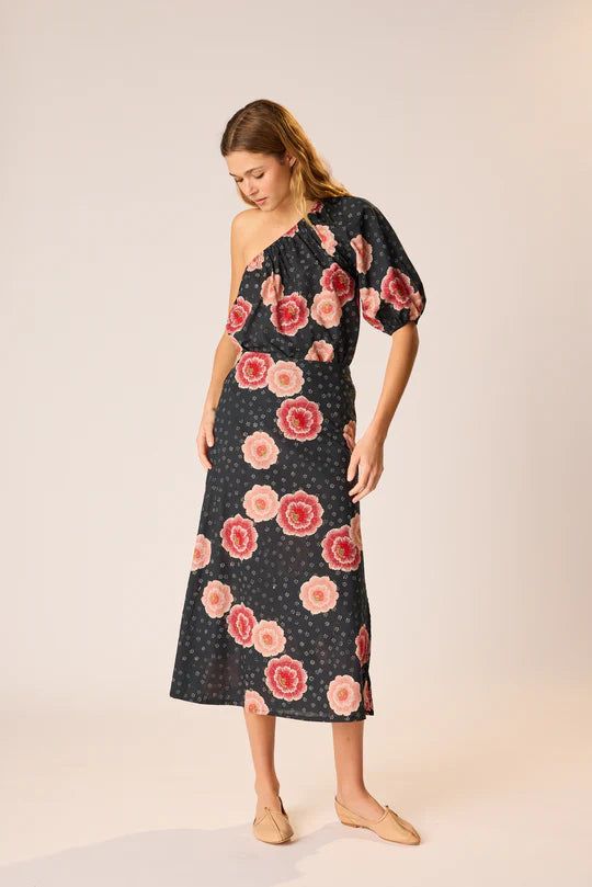 Natalie Martin Erin Top in Poppy Indigo