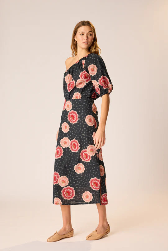 Natalie Martin Erin Top in Poppy Indigo