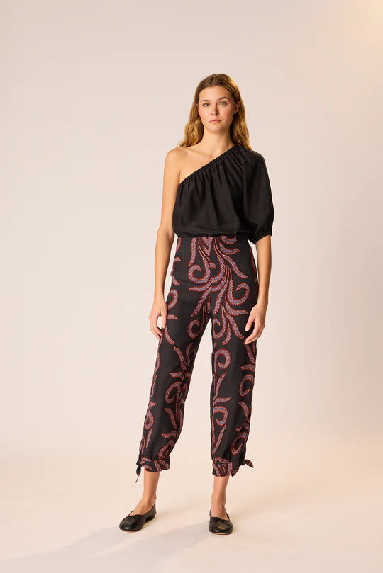 Natalie Martin Erin Top in Black Silk